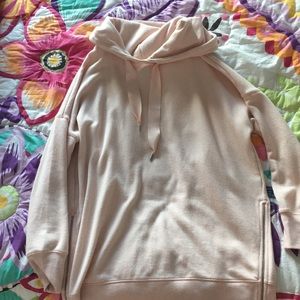 Light Pink Aerie Zipper Sweatshirt